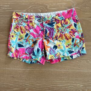 Lilly Pulitzer The Callahan 5" Short Besame Mucho Floral sz 8